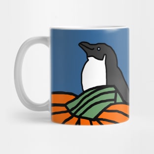 Cute Penguin and Three Pumpkins Mug